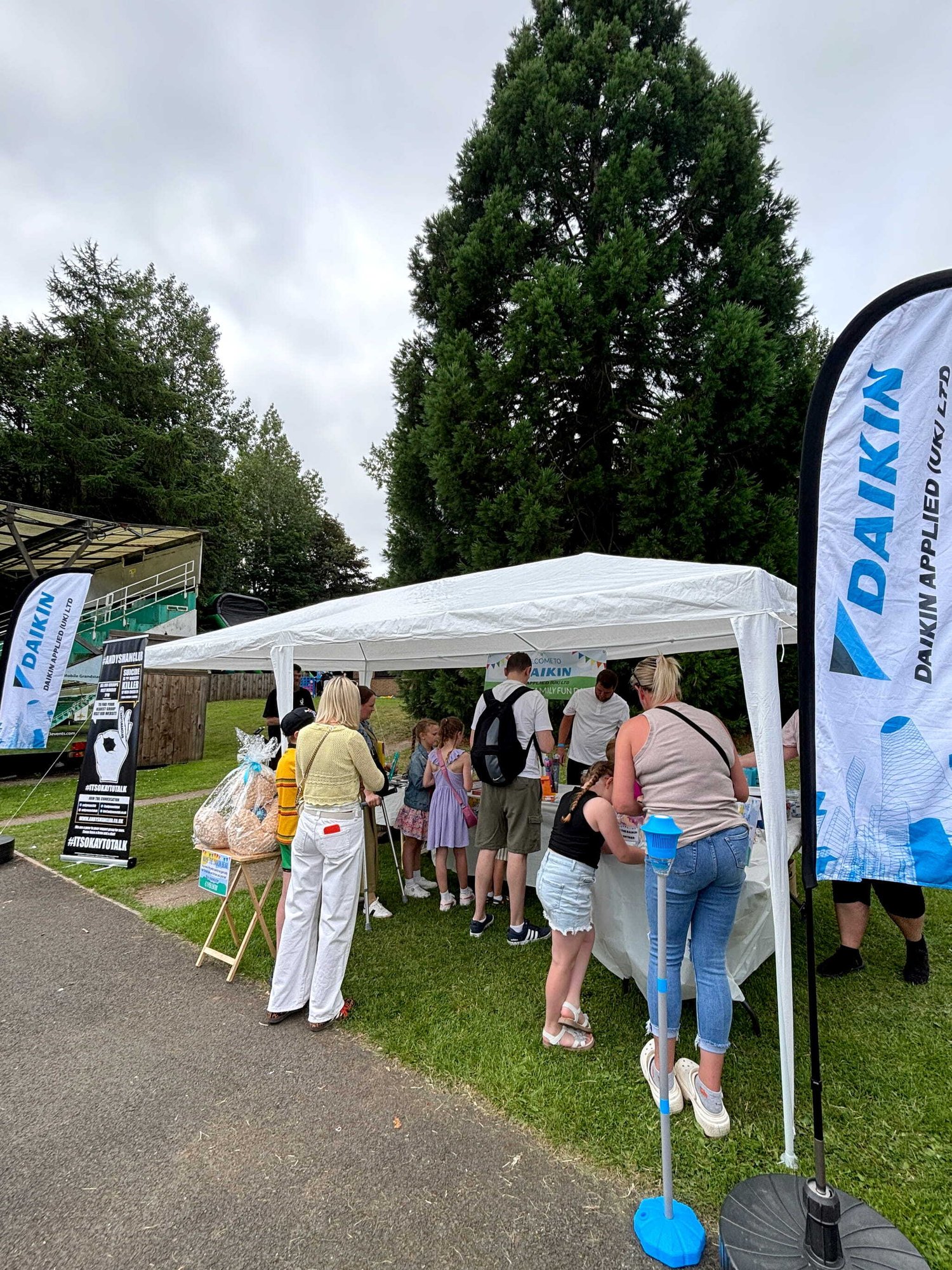 fundraiser stand