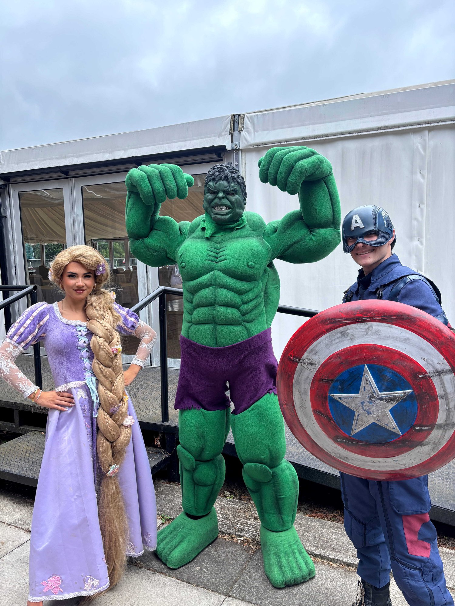 Character dress up at family fun day