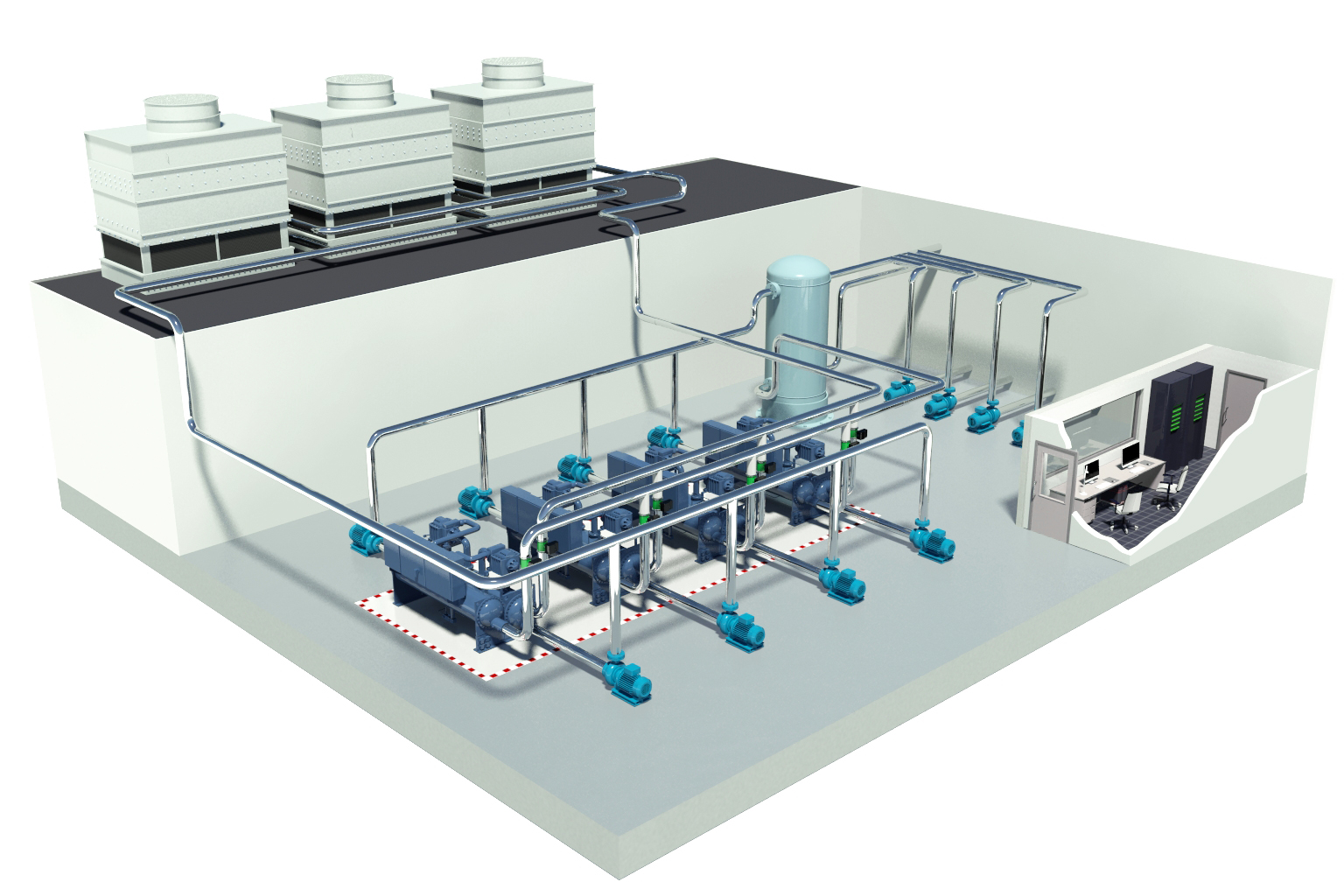 Daikin-Chiller plant room2 Daikin-Chiller plant room2