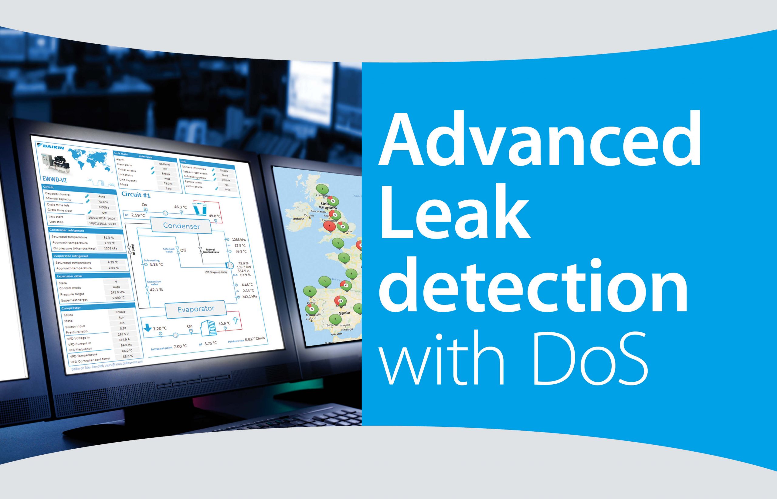 Advanced leak detection with Daikin remote monitoring